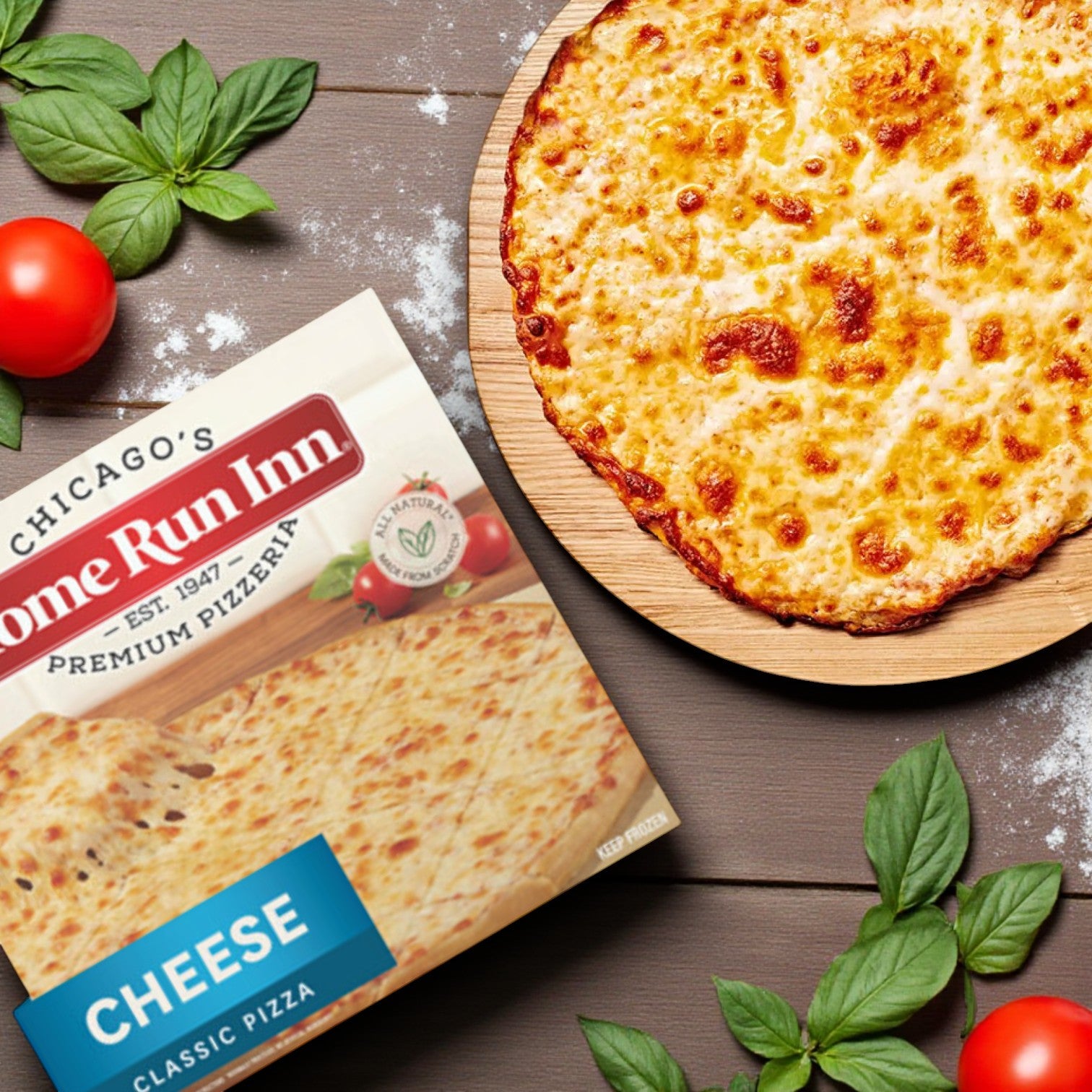 Home Run Inn Family Size Classic Frozen Cheese Pizza, 27 oz