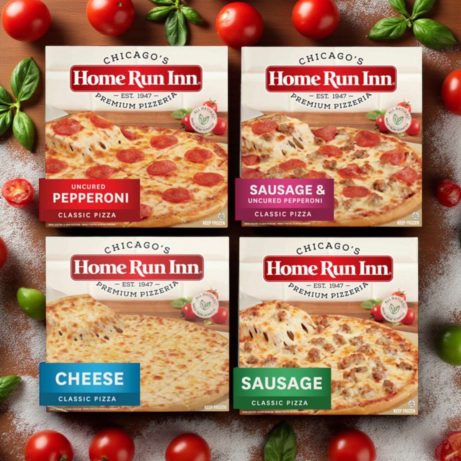 Home Run Inn Pizza Variety Pack!  4 Total Pizza's