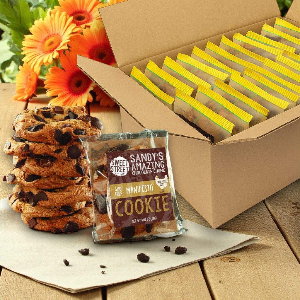 Sweet Street, Sandy's Amazing Chocolate Chunk 3 oz. Manifesto Cookies, 48 Count