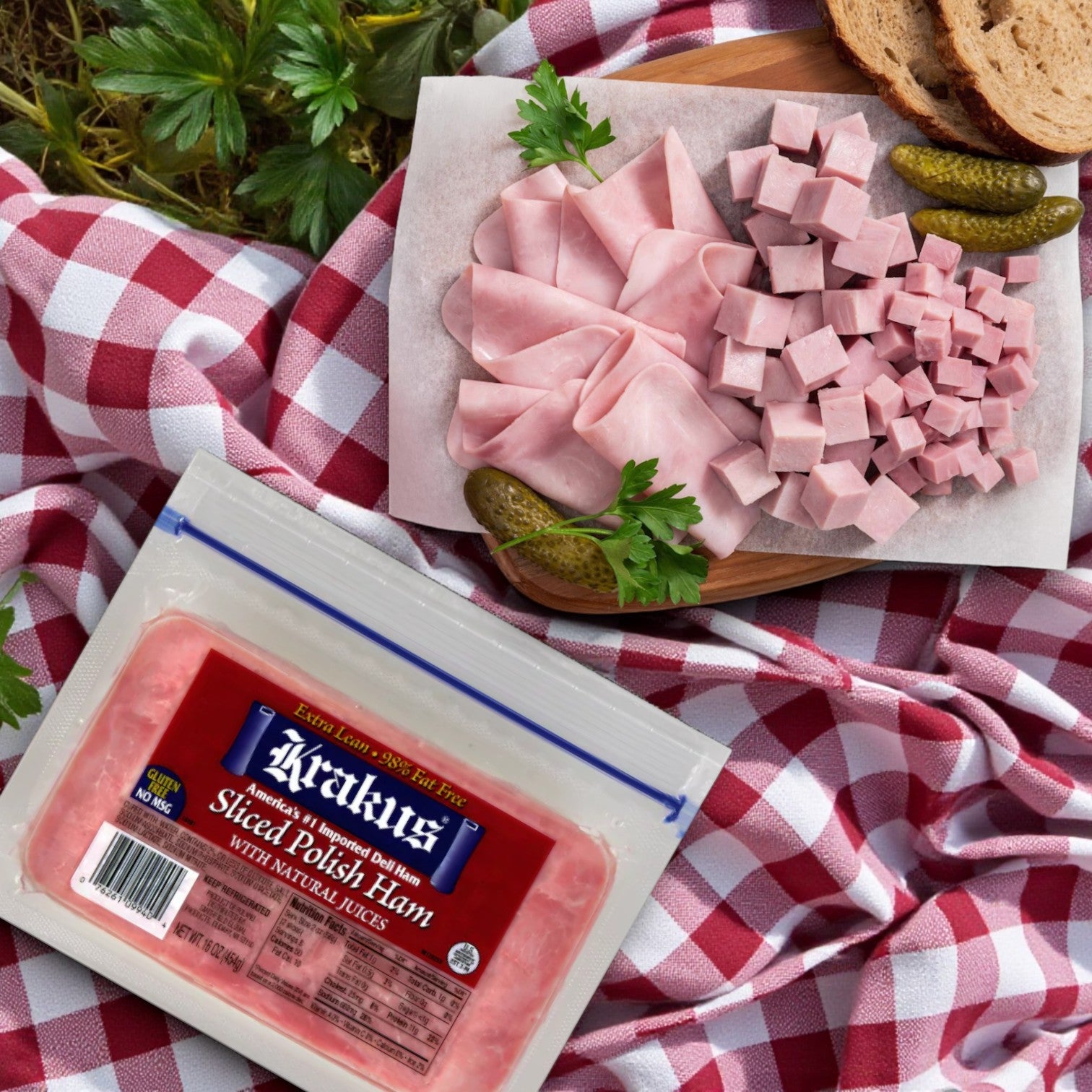 Krakus Sliced Polish Ham - 16 Oz- 3 Count