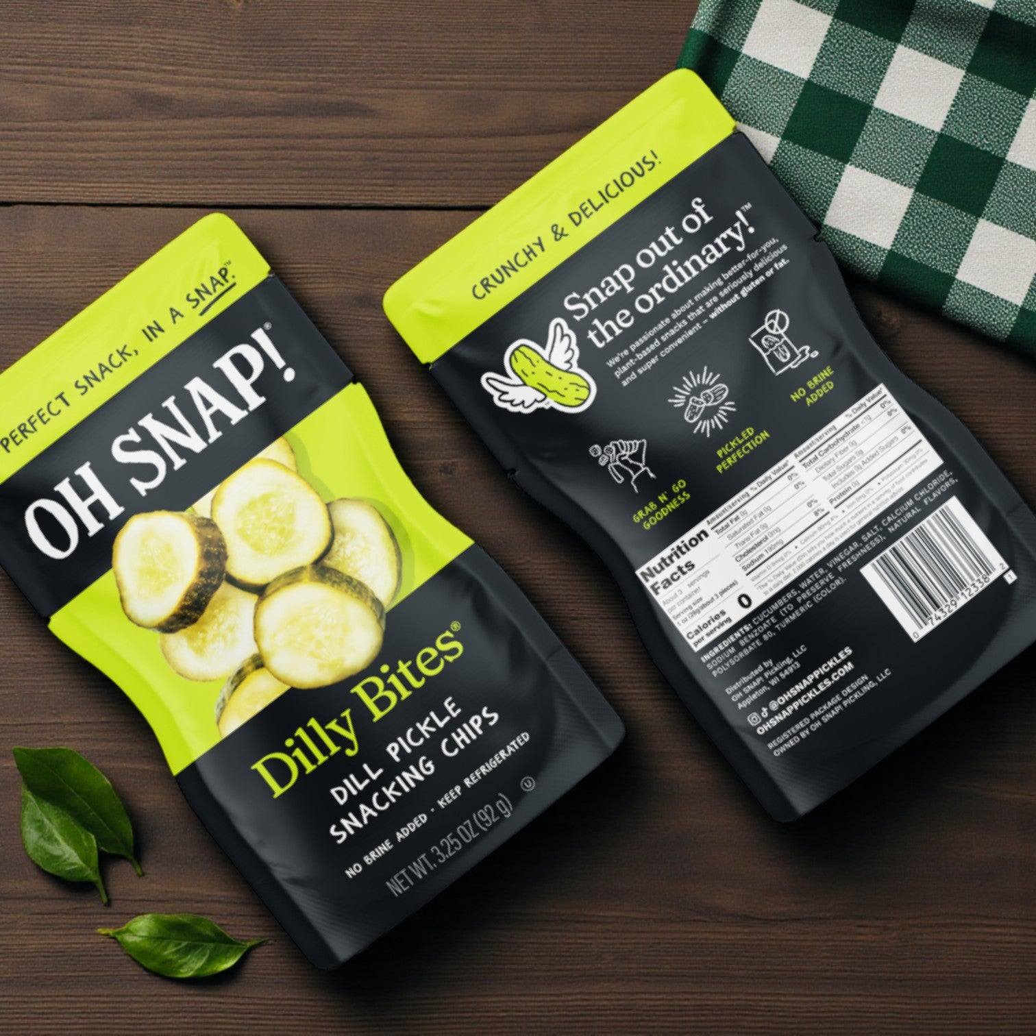 OH SNAP! Pickle Bites Variety Pack – 3 Pack (3.25 oz Each)