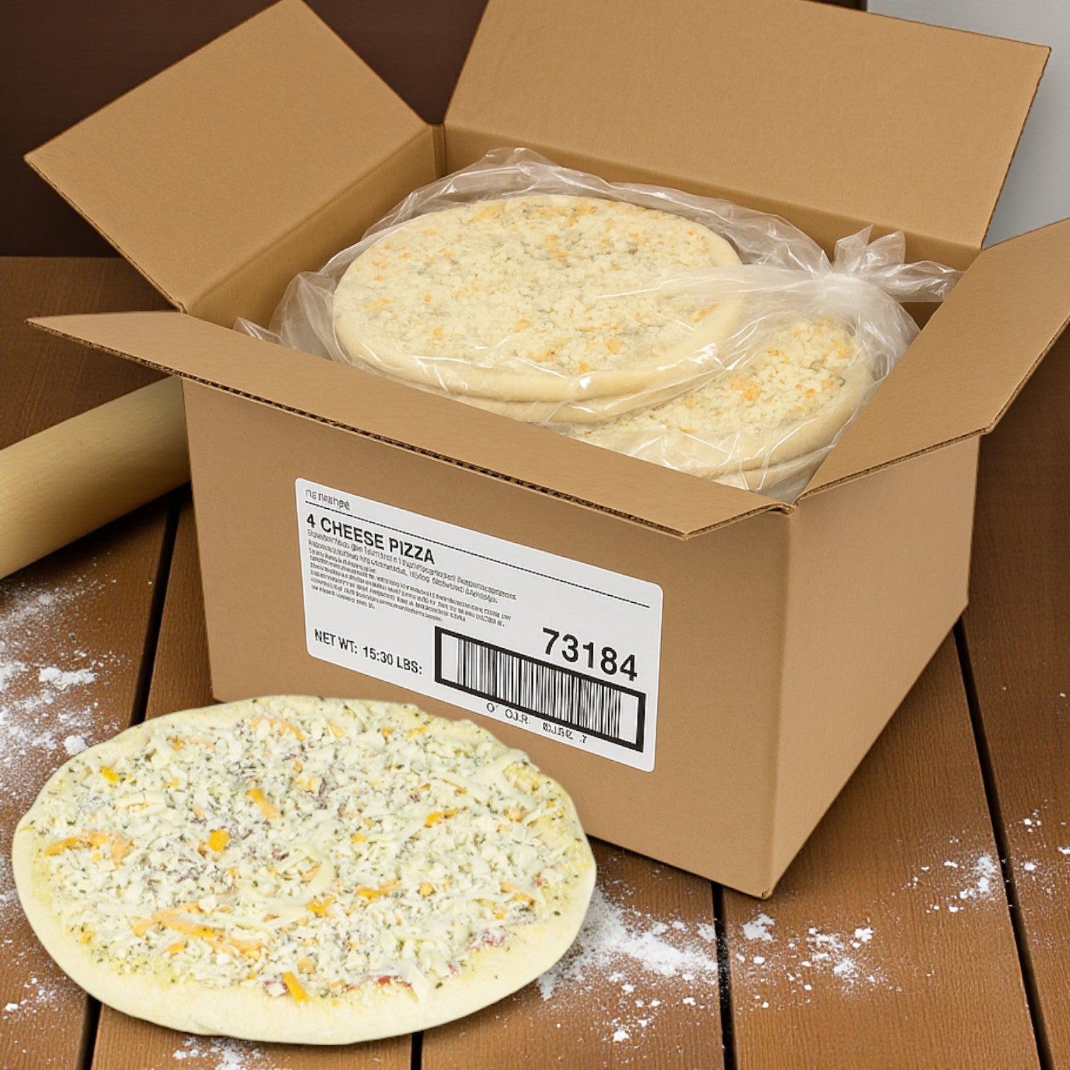 Villa Prima Four Cheese Pizza, 12" (12/12 in Case)