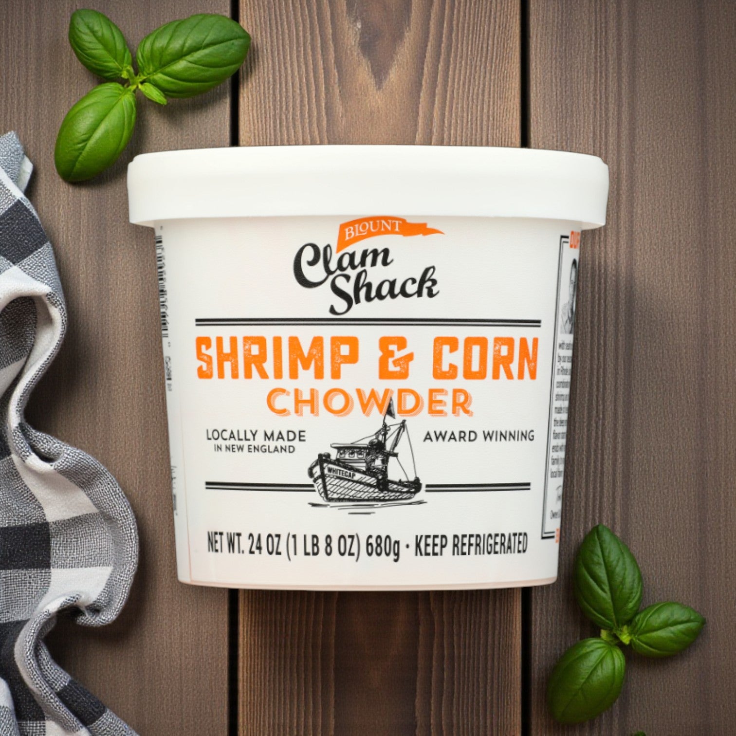Blount Clam Shack Premium Seafood Soup Combo — 4 × 24 oz Tubs