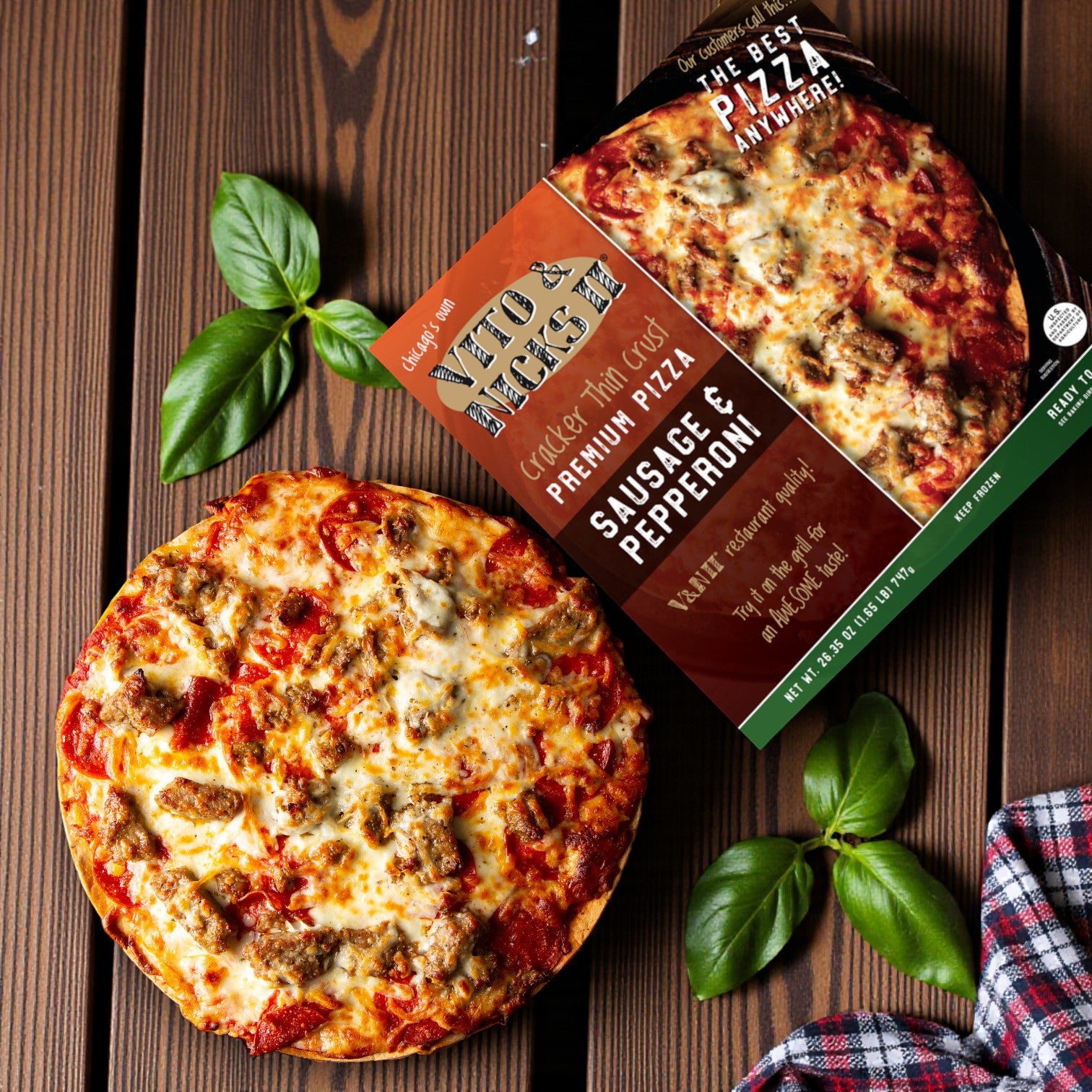 Vito & Nick’s II Cracker Thin Crust Pizza Variety Combo