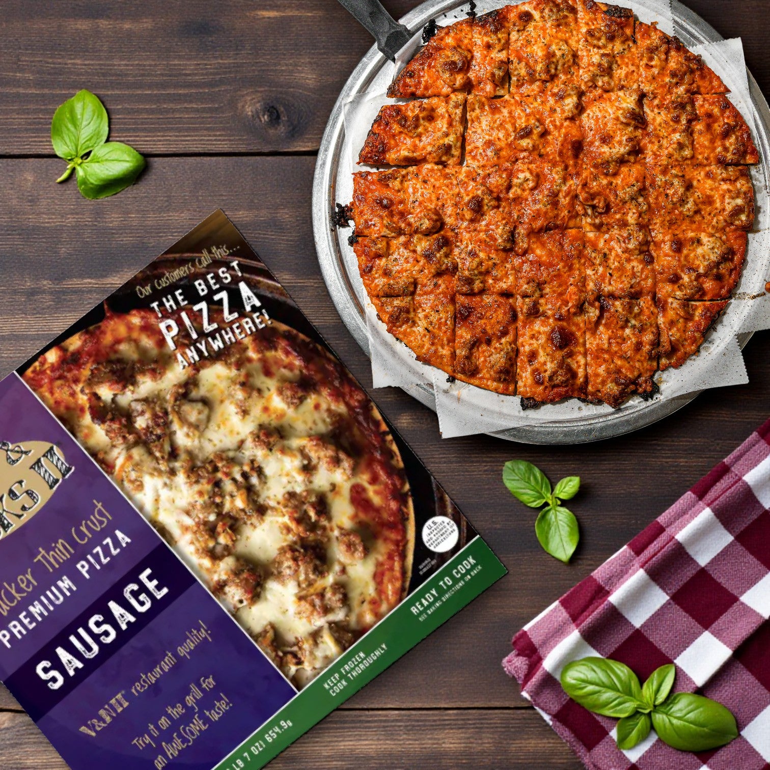 Vito & Nick's II Cracker Thin Crust Pizza Combo