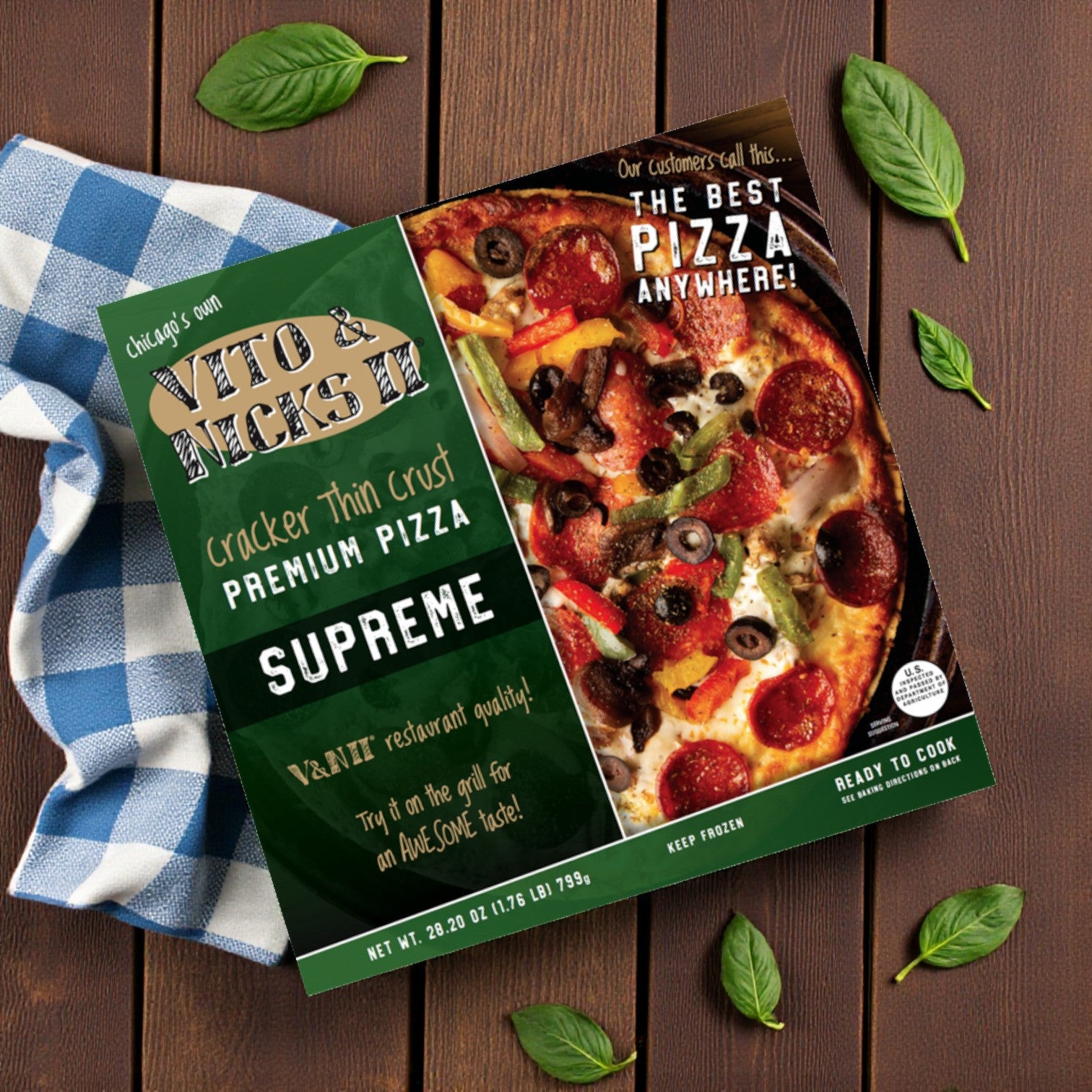 Vito & Nick's II Cracker Thin Crust Pizza Variety Combo- 5 Pizzas!