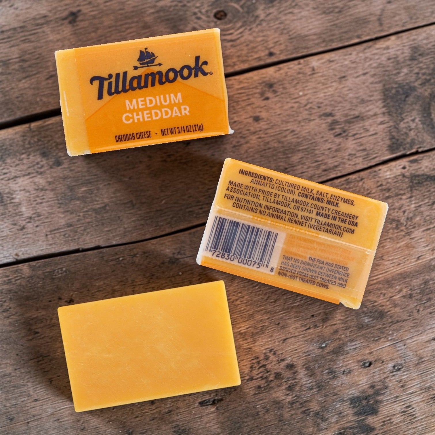 Tillamook Medium Cheddar Snack Packs – Individually Wrapped (100 Count, 0.75 oz Each)