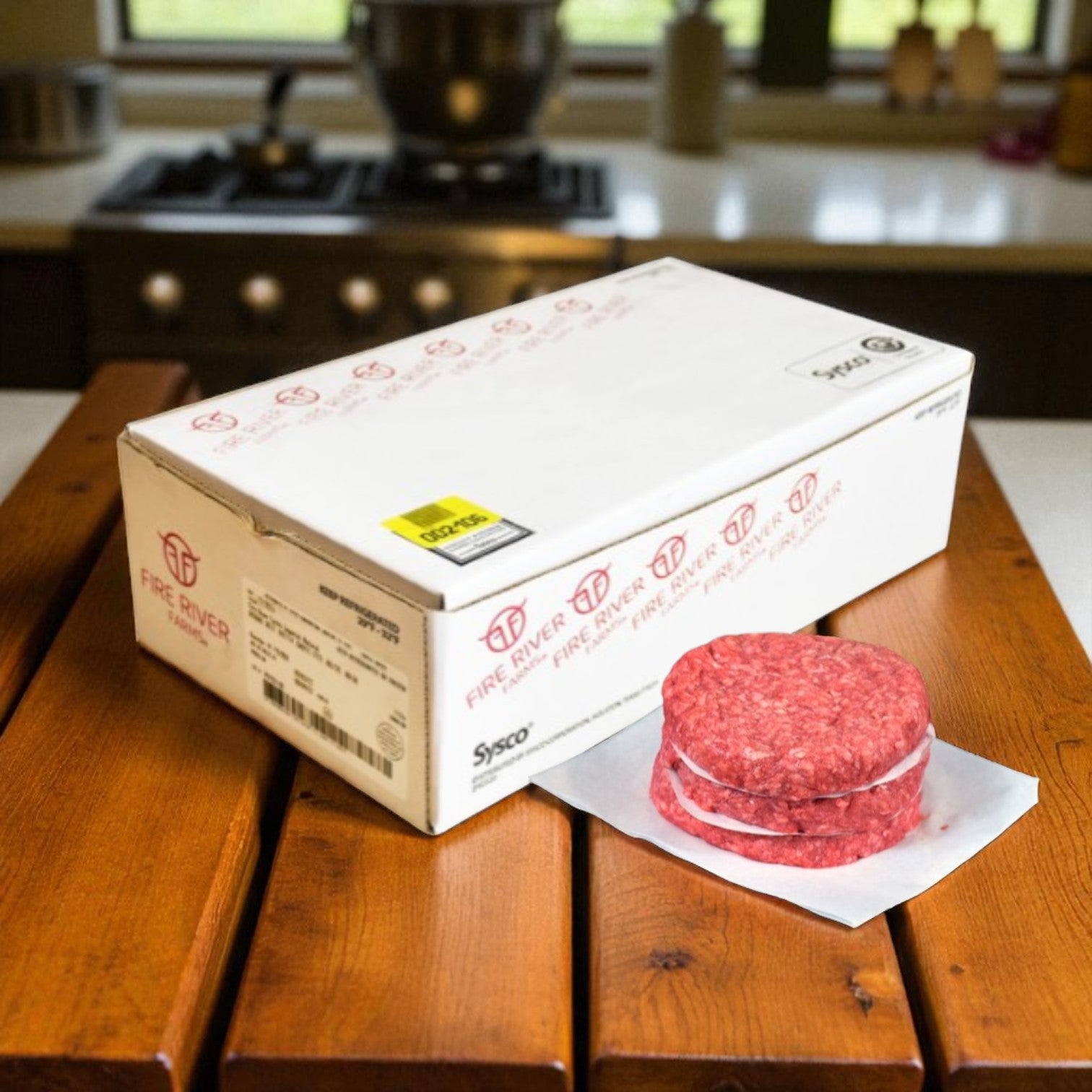 Beef Patty 80/20 Grass Fed Halal-5.33 Oz-48 Count- 1 Case