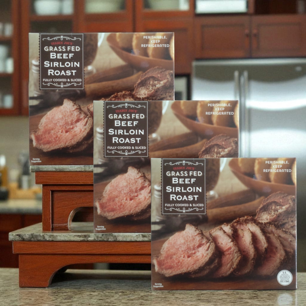 Trader Joes Grass Fed Beef Sirloin Roast LB Case Count