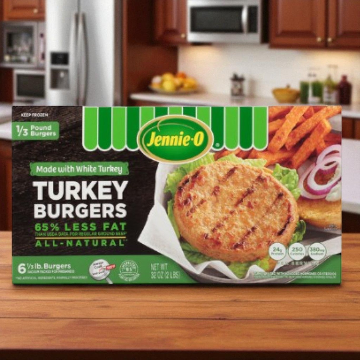JENNIE-O TURKEY STORE 1/3 lb. Turkey Burgers- 1 Box