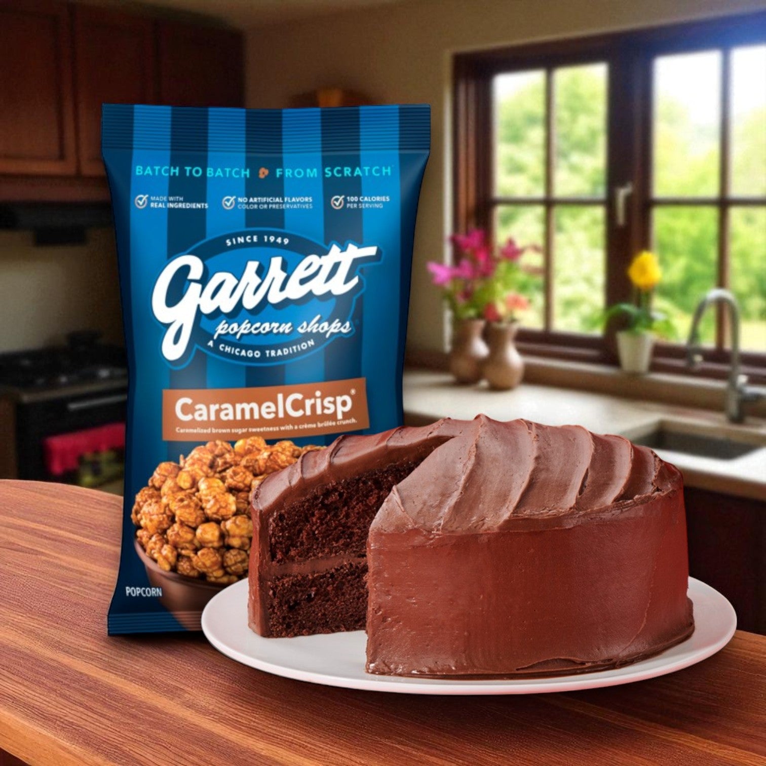 Portillo's Famous Chocolate Cake & Garrett Popcorn CaramelCrisp – Sweet Chicago Duo