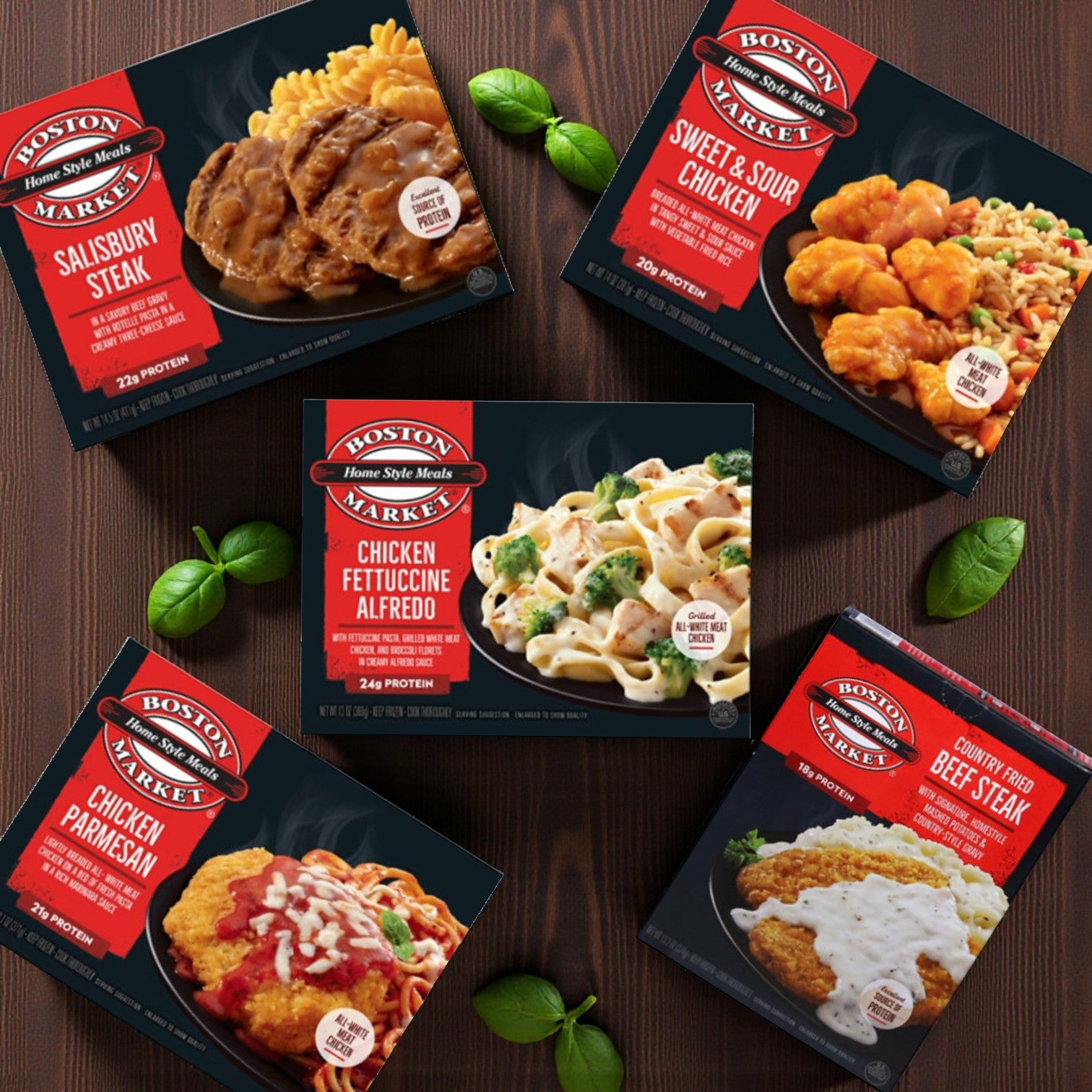 Boston Market Frozen Meal Variety Pack – 5 Homestyle Favorites
