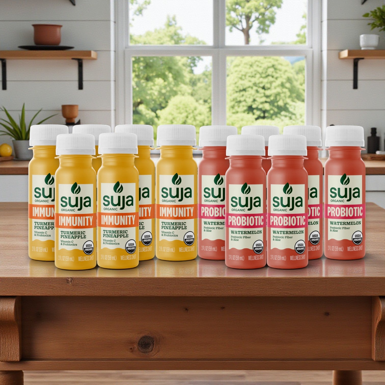 Suja Organic Wellness Shot Variety Combo – 12 Total Shots (2 fl oz Each)