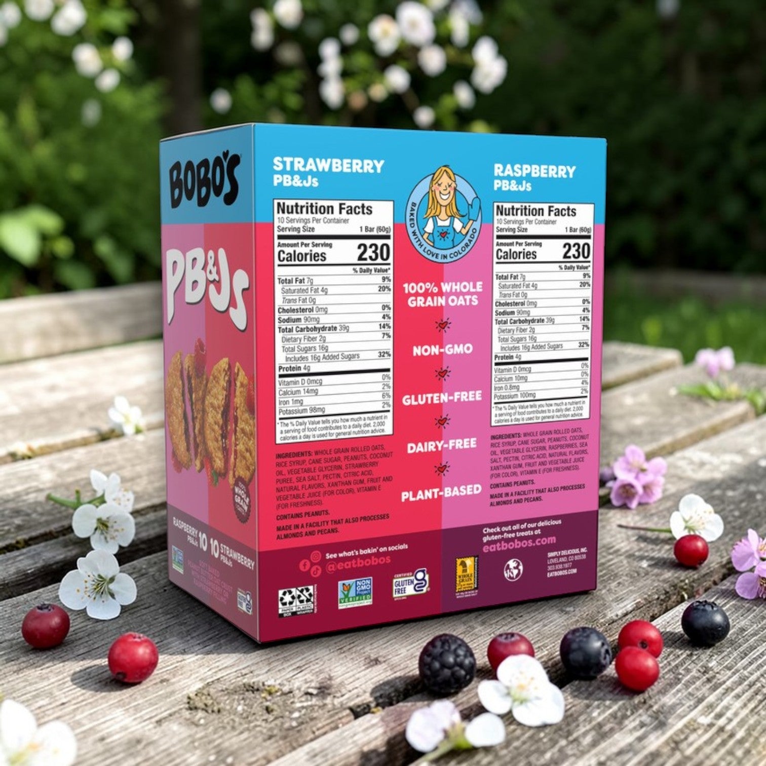 Bobo’s PB&J Oat Bars Variety Pack – Soft-Baked & On-the-Go (20 Count, 2.1 oz Each)