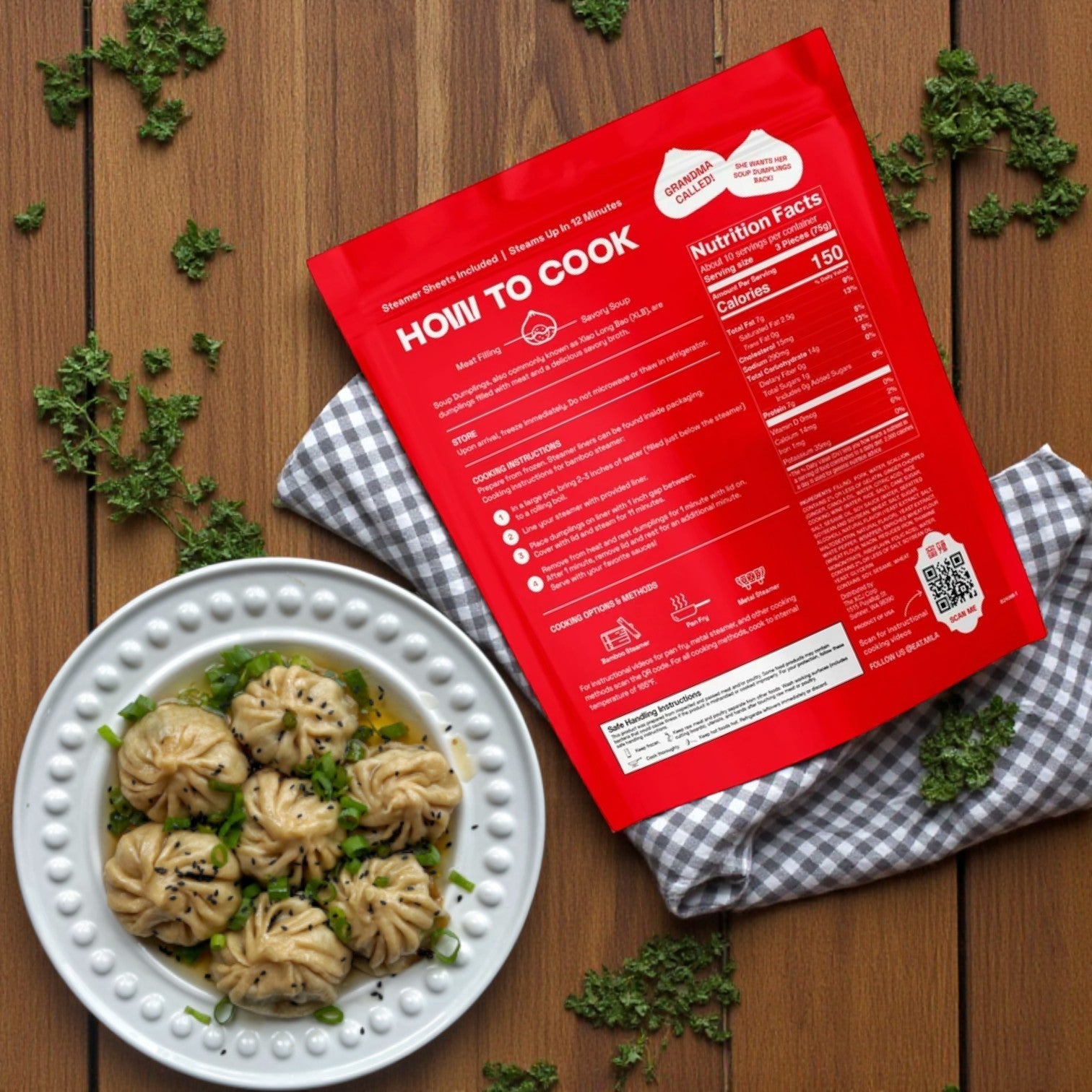 Mila Soup Dumpling Combo – Pork & Beef Pho Flavored Dumplings